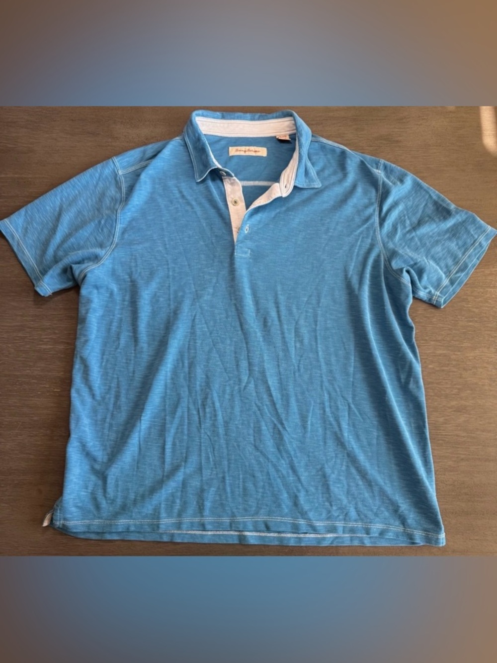 Tommy Bahama Blue Short Sleeve Polo Shirt XXL